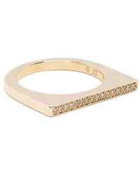 Tom Wood - Sleek 9Kt Diamond Ring - Lyst
