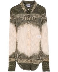 Jean Paul Gaultier - Diablo-print Tulle Shirt - Lyst