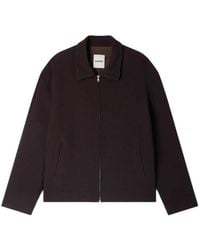 Sandro - Waffled Regular Collar Zip Jacket - Lyst