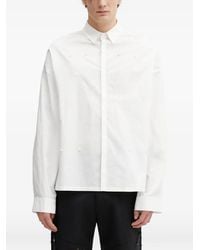 HELIOT EMIL - Button-Embellished Long-Sleeved Shirt - Lyst