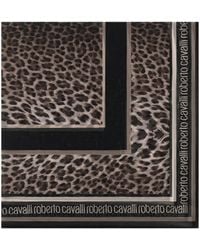 Roberto Cavalli - Schal mit Leoparden-Print - Lyst