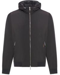 Moorer - Hooded Zip-Up Jacket - Lyst
