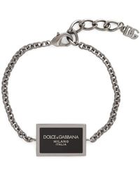 Dolce & Gabbana - Armband Met Logoplakkaat - Lyst