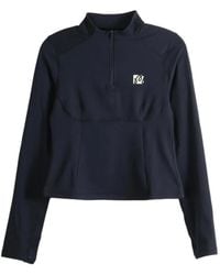 Malbon Golf - Dani Cut-Out Half-Zip Top - Lyst