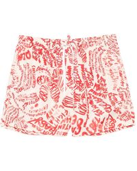 DSquared² - Graffiti-Print Drawstring-Waist Swim Shorts - Lyst