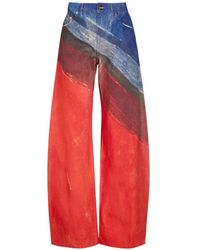 Gabriela Hearst - Abstract-Print Jeans - Lyst