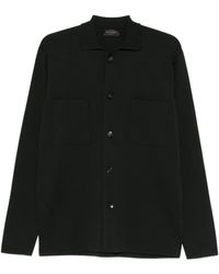 Dell'Oglio - Overhemd Met Zak En Knoop - Lyst