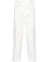Jil Sander - Cotton Tapered Trousers - Lyst