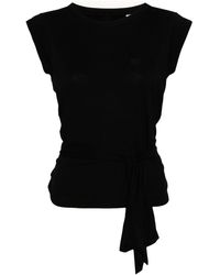 Vetements - Strap-detail cap-sleeves T-shirt - Lyst