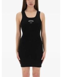 Moschino - Logo-Embroidered Maxi Dress - Lyst