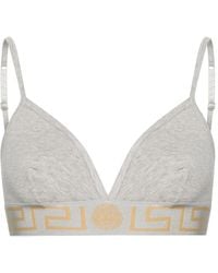 Versace - Greca-Underband Triangle Bralette - Lyst