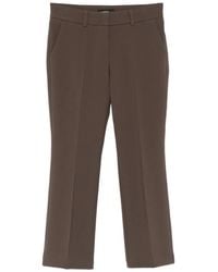 Cambio - Belt-Loops Zip-Fly Cropped Trousers - Lyst