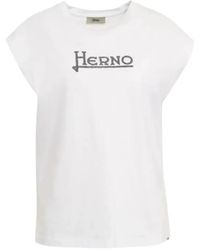 Herno - T-Shirt À Logo - Lyst