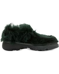 Burberry - Shearling Creeper Shoes - Lyst
