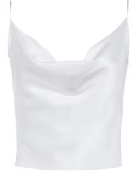 L'Agence - Calista Cowl-Neck Tank Top - Lyst