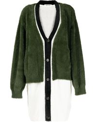 Undercover - Layered-Design V-Neck Cardigan - Lyst