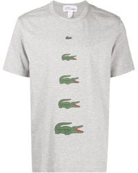 Comme des Garçons - X Lacoste Logo-print Cotton T-shirt - Lyst