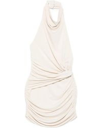 ANDAMANE - Stella Halter-Neck Ruched Dress - Lyst