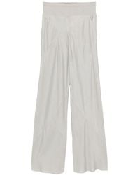 Rick Owens - Straight Broek Met Elastische Taille - Lyst