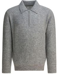 NN07 - Alfie Zip-Textured Polo Shirt - Lyst