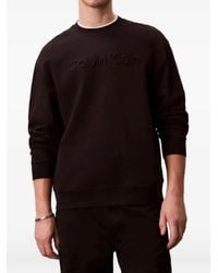 Calvin Klein - Logo Crewneck Sweatshirt - Lyst