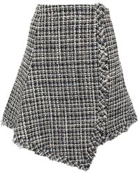 Sacai - Falda de tweed - Lyst