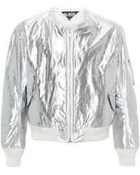 COMME DES GARÇON BLACK - Bomberjack Met Metallic-Effect - Lyst