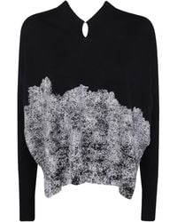 Pierantoniogaspari - Maglione Con Apertura A Goccia - Lyst