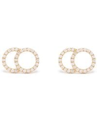 COURBET - 18Kt Recycled Celeste Large Pavé Set Laboratory-Grown Diamond Stud Earrings - Lyst