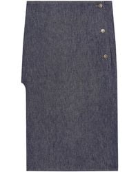 Courreges - Falda Vaquera Recta - Lyst