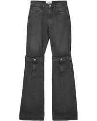 Coperni - Pantaloni denim neri a zampa - Lyst