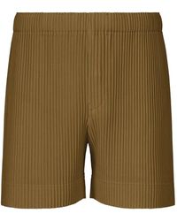 Homme Plissé Issey Miyake - Colorful Pleats Pleated Bermuda Shorts - Lyst