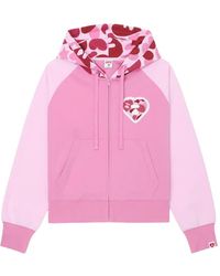AAPE BY A BATHING AP - Hoodie Met Camouflageprint En Hart-Patch - Lyst