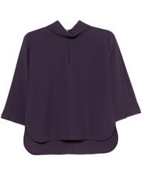 Luisa Cerano - Keyhole Curved-Hem Top - Lyst