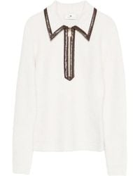 Elisabetta Franchi - Trui Met Kraag En Rits - Lyst