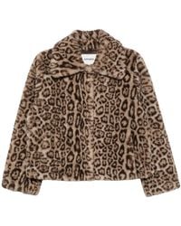 Apparis - Elis Leopard-Print Faux-Fur Coat - Lyst