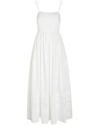 Bode - Chamomile Embroidered Strap Dress - Lyst