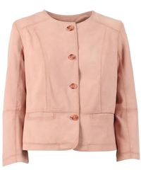 Bully - Suede Leather Jacket - Lyst