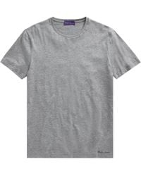 Ralph Lauren - T-Shirt Mit Logo-Stickerei - Lyst