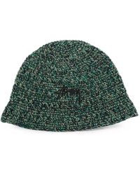 Stussy - Logo-Embroidered Knit-Construction Bucket Hat - Lyst