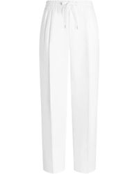 Dolce & Gabbana - Tapered-Hose Aus Leinen - Lyst