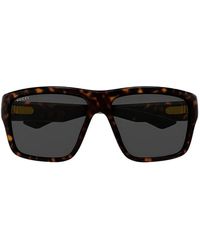 Gucci - Tortoiseshell-Effect Rectangle-Frame Sunglasses - Lyst
