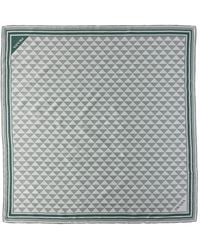 Prada - Symbole-Pattern Silk Scarf - Lyst
