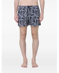 EA7 - Logo-Print Swim Shorts - Lyst