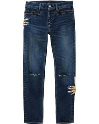 Undercover - Motif-Embroidered Straight-Leg Jeans - Lyst
