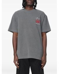 MSGM - Logo-Print Cotton T-Shirt - Lyst