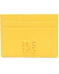 Palm Angels - Logo-Plaque Leather Cardholder - Lyst