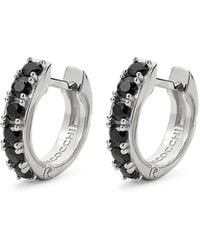 Emanuele Bicocchi - Logo-Engraved Hoop Earrings - Lyst