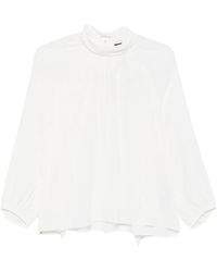 Luisa Cerano - Ruffled High-Neck Blouse - Lyst