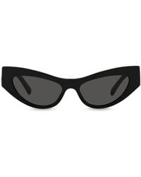 Dolce & Gabbana - Cat-Eye-Sonnenbrille Mit Logo-Prägung - Lyst